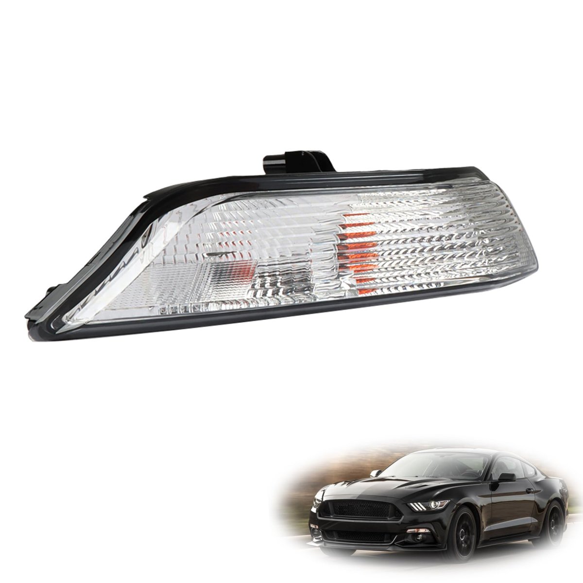 1 Pcs Turn Signal Light Lamp Replacement For Mustang 2015-2017 Oe Right Side With Bulb
