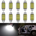 Katur 39mm Festoon C5w Led Bulbs 6000k White Light Super Bright Chipsets Canbus Error Free For 6411 6413 6423 6461 De3425 