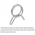 Uxcell Double Wire Spring Hose Clamp 50pcs 304 Stainless Steel 10mm Inner Dia Fit 11mm-11 4mm Od Fuel Line Silicone Tube Clips