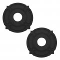 Tsnamay 2pcs 12 Inches Black Carved Flower Ceiling Medallion Fan Light Covers Ceiling For Fixtures And Fans Od X 3 54 Id 