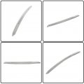 Front Hood Panel Molding Trim Chrome Replacement For 2020-2023 Gmc Acadia