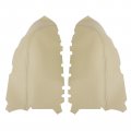 Pair Beige Microfiber Leather Door Panel Armrest Cover Replacement For Honda Pilot 2009-2013 