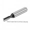 Uxcell 5mm Dia 8mm Shank Bottom Cleaning Router Bit 2 Flutes Carbide Tipped Cutter Uncoated For Woodworking