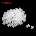 Uxcell 100pcs Silicone Plug Fit 3528 8mm Wide Led Tube Strip Light End Cap Cover White