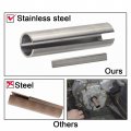Stainless Steel Shaft Adapter 5 8 In To 3 4 X Crank Sleeve For Gas Engine Pulley Bore Reducer With 16 Key