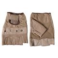 Hot Leathers Leather Fingerless Gloves Brown X-large 
