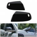 Glossy Black Mirror Covers Kit Assembly For 2007-2022 Toyota Tundra Sequoia Black 202
