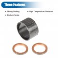 X Autohaux 1 Set Exhaust Pipe Muffler Silencer Gasket Kit For Yamaha Rhino 660 Yxr660f 4x4 2004-2007
