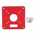 Aluminum Router Table Insert Plate Precision Universal Saw Base For Woodworking Benches