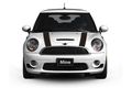 The Pixel Hut Gs00072 Black With Tan Border Hood Stripes For Mini Cooper And S R56 2007-2013 