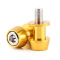 Swing Arm Spool 8 10mm Motorcycle Cnc Aluminium Alloy Sliders Stand Swingarm Bobbins 10mm-gold 