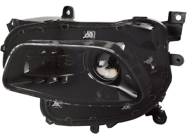 Left Driver Side Halogen Headlight Assembly With Black Trim For 2014-2017 Jeep Cherokee