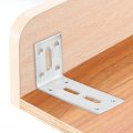 Uxcell Adjustable L Corner Braces 4pcs 120 X 60 40mm Stainless Steel Code 90 Degree Slotted Angle Brace Bracket For Furniture
