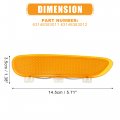 X Autohaux Pair Front Bumper Reflector Side Marker For Bmw 325ci 330ci 2001-2003 323ci 2000 63148383011 63148383012 Replace