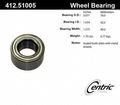 Centric 412 51005 Premium Axle Ball Bearing 
