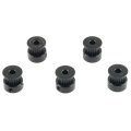 Gt2 Synchronous Wheel 20 Teeth 5mm Bore Timing Belt Pulley 5 Pack Black Aluminium Alloy For 6mm Width 3d Printer Cnc Swaabtbp-5 