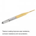 Uxcell Thread Tap Metric M0 8 X 0 2 Titanium Coated Cobalt Hss High Speed Steel 3 Straight Flutes Machine Mini Micro Screw