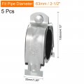 Uxcell Rubber Cushion Strut Clamp 5pcs 2-1 2 Cushioned Rigid Steel Pipe For Mounting Pex Tubing To Channels
