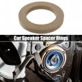 Uxcell 8 Pcs Universal 4 Inch Speaker Subwoofer Mounting Spacer Rings Solid Wood Beige