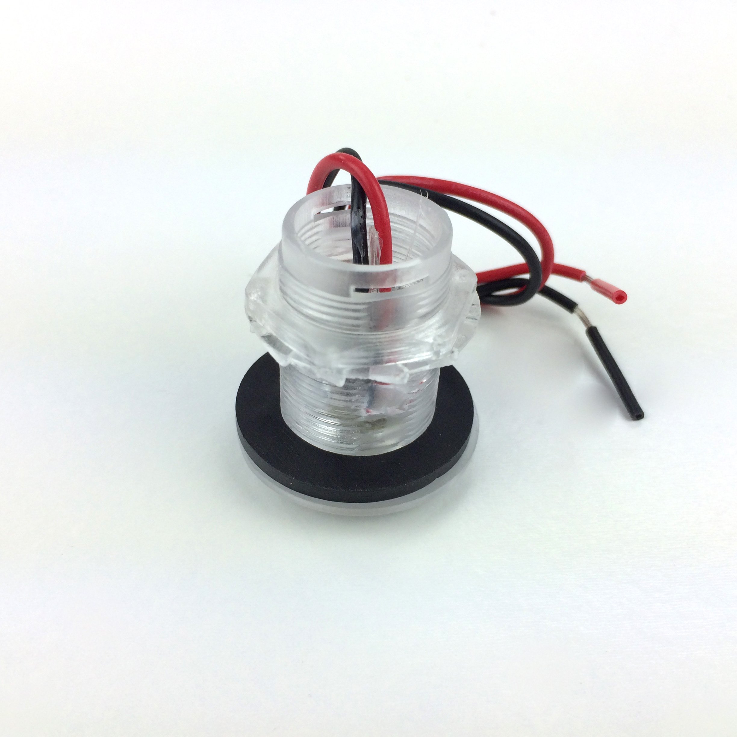 Round White 12v Led Courtesy Light Waterproof Accent Lights For Boat Marine Rv 2 Pack El-308001w