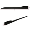 Universal Polyurethane Side Skirt Extension V5 Style Unpainted Black Rocker Splitter Winglets For Most Vehicles Bolt On