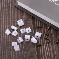 100 Pcs 90 Degree Plastic Corner Braces 14x15x10mm Shelf Right Angle Brackets With Screws For Cabinets Cupboards White 