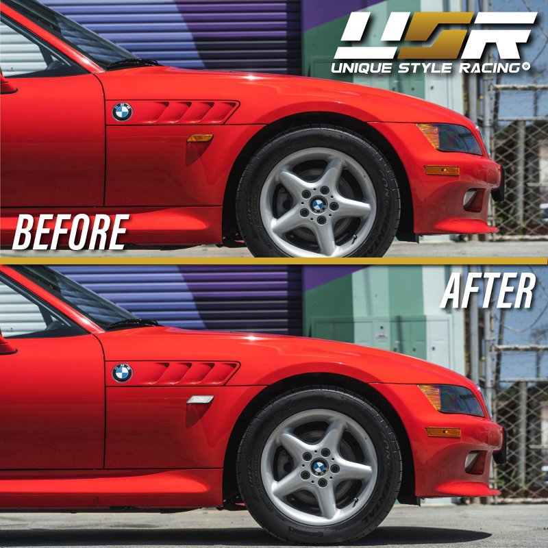 Clear Lens Side Marker Light Set For 1996 2002 Bmw Z3 Roadster M Coupe Left And Right Front Fender Lamps With Amber Bulbs