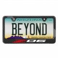 Ipick Image For Chevrolet Corvette C8 Z06 Black Carbon Fiber Look Abs Plastic License Plate Frame Is Official Licensed