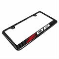 Ipick Image For Chevrolet Corvette C8 Z06 Black Carbon Fiber Look Abs Plastic License Plate Frame Is Official Licensed