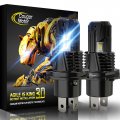 Cougar Motor H4 Led Bulbs 9003 Light Bulb Wireless 22000lm 6500k Slim Cool White Non-polarity Fog Lights Plug-n-play Pack Of 2 