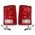 Tail Lights Taillight Assembly Pair For Honda Pilot 4-door Sport Utility 2009-2015 Red Clear Lens Rear Brake Lamp W Bulbs 