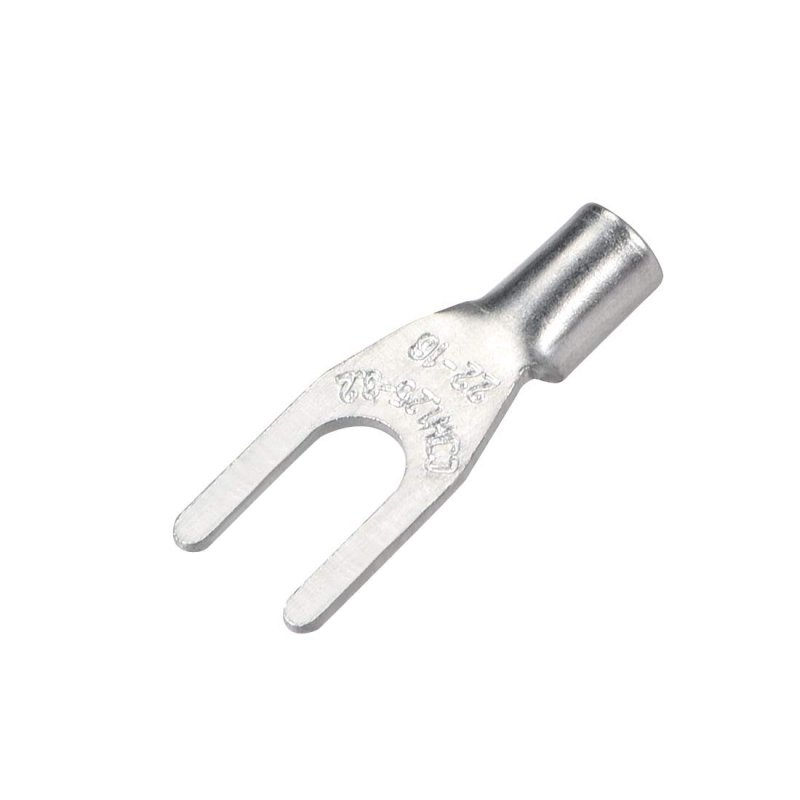 250pcs Snb1 25-3 2 Non-insulated U-type Copper Crimp Terminals Awg22-16 Wire Connector Silver Tone