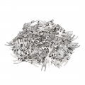 250pcs Snb1 25-3 2 Non-insulated U-type Copper Crimp Terminals Awg22-16 Wire Connector Silver Tone 