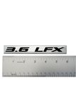 2x Pair Set 3 6 Lfx Black On Silver Highly Polished Real Aluminum Emblems Of 2