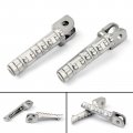 Topteng Motorcycle Footpegs Pair Front Rest Oem Foot Peg Footrests Fits For Hyosung Gt250r Gt650r 2005-2015