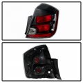 2010-2012 For Nissan Sentra Oe-style Black Bezel Tail Light Housing Lamp Assembly Replacement Driver Passenger Side 