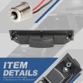Auto Dynasty Full Led Smoked Lens Centre High Mount Stop Lamp 3rd Third Brake Light Compatible With Chevy Corvette C4 4th Gen