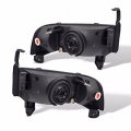 Uframe Black Housing Headlight Lamps Compatible With 1994-2001 Dodge Ram 1500 1994-2002 2500 3500