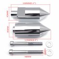 Httmt- Billet Aluminum Chrome Spike Sport Bike Frame Sliders For 2005-2006 Suzuk Gsxr 1000 P N Mt290-008-cd