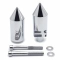 Httmt- Billet Aluminum Chrome Spike Sport Bike Frame Sliders For 2005-2006 Suzuk Gsxr 1000 P N Mt290-008-cd