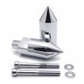 Httmt- Billet Aluminum Chrome Spike Sport Bike Frame Sliders For 2005-2006 Suzuk Gsxr 1000 P N Mt290-008-cd