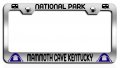 National Park Mammoth Cave Kentucky Camper Chrome Metal License Plate Frame Tag Holder N25 