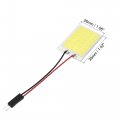 Cob Led Panel Lamp Reading Ceiling Plate Light 24-surface Mount Device Dc12v White With Ba9s T10 Festoon Adapter 4set