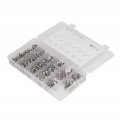 100pcs Cap Head Square Neck Bolt Screw Round Carriage Nuts 304 Stainless Steel For Household Office Appliances Communication