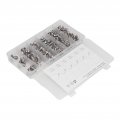 100pcs Cap Head Square Neck Bolt Screw Round Carriage Nuts 304 Stainless Steel For Household Office Appliances Communication
