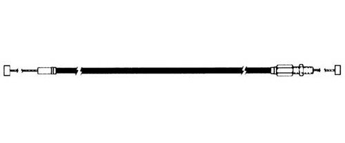 Replacement Throttle Cable Compatible With Lynx Rave Xtrim N-duro 800 Ptek 2006-2007 Snowmobile Part 12-19572 Oem 512-0600-85