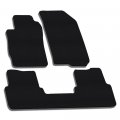 Tlaps 7422443657697 For 2012-2020 Chevy Sonic Black Rubber All Weather Honeycomb Hex Floor Mats 3 Pieces