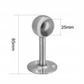 Uxcell Wardrobe Pipe Bracket 25mm Dia 85mm Height Wall Mounted Rail Rod Supports Socket 2pcs