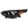 Headlight Assembly Fit 2024 For Nissan Sentra S Sedan 4-door Halogen Black Housing Left Side