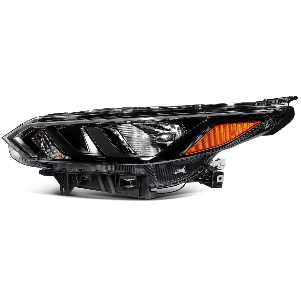 Headlight Assembly Fit 2024 For Nissan Sentra S Sedan 4-door Halogen Black Housing Left Side